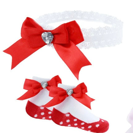 Set Haarband en Sokken – Roze