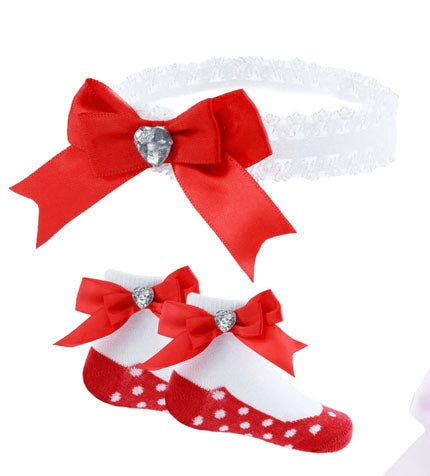 Set Haarband en Sokken – Roze