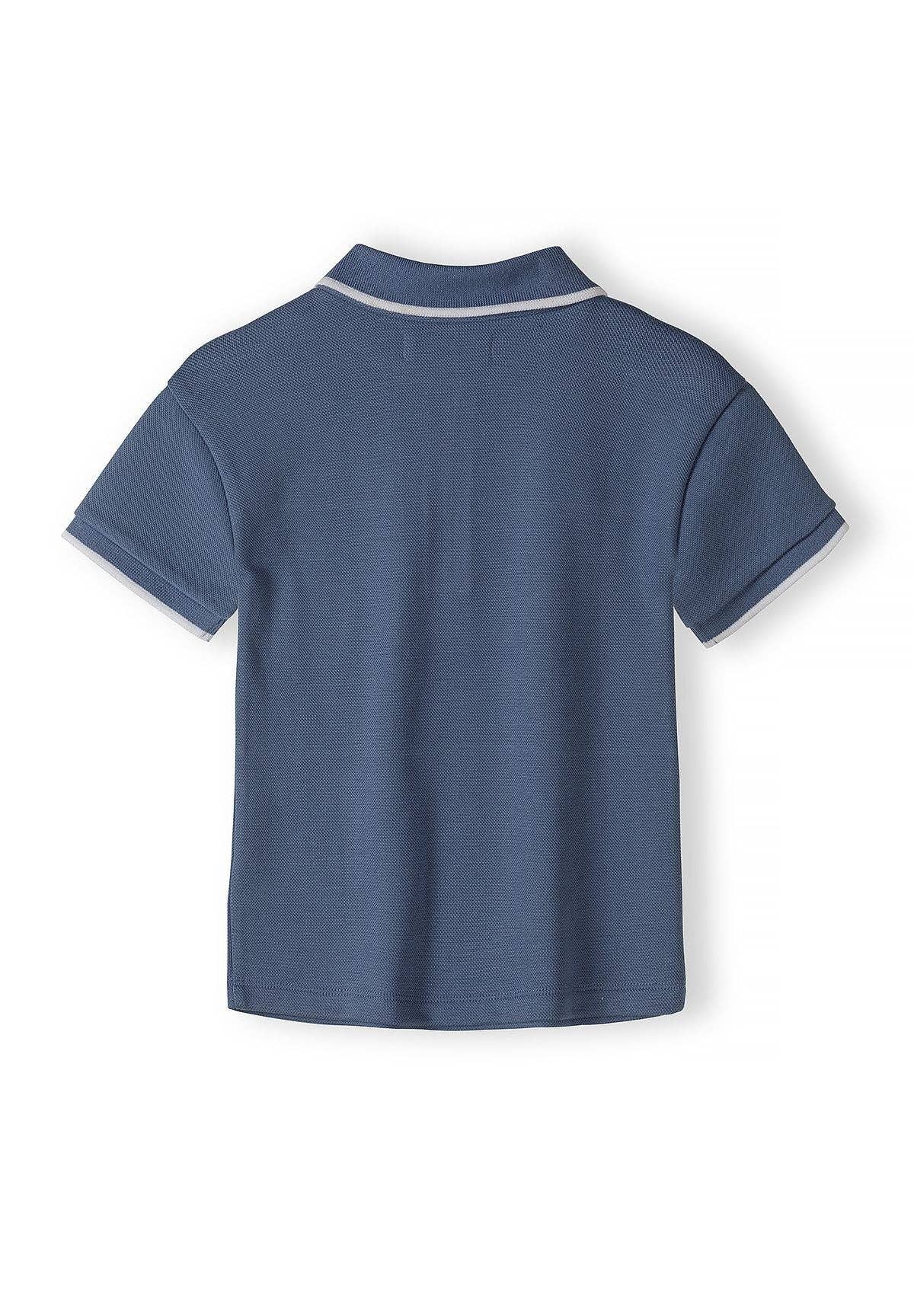 Minoti polo set voor jongens blauw zomerkleding