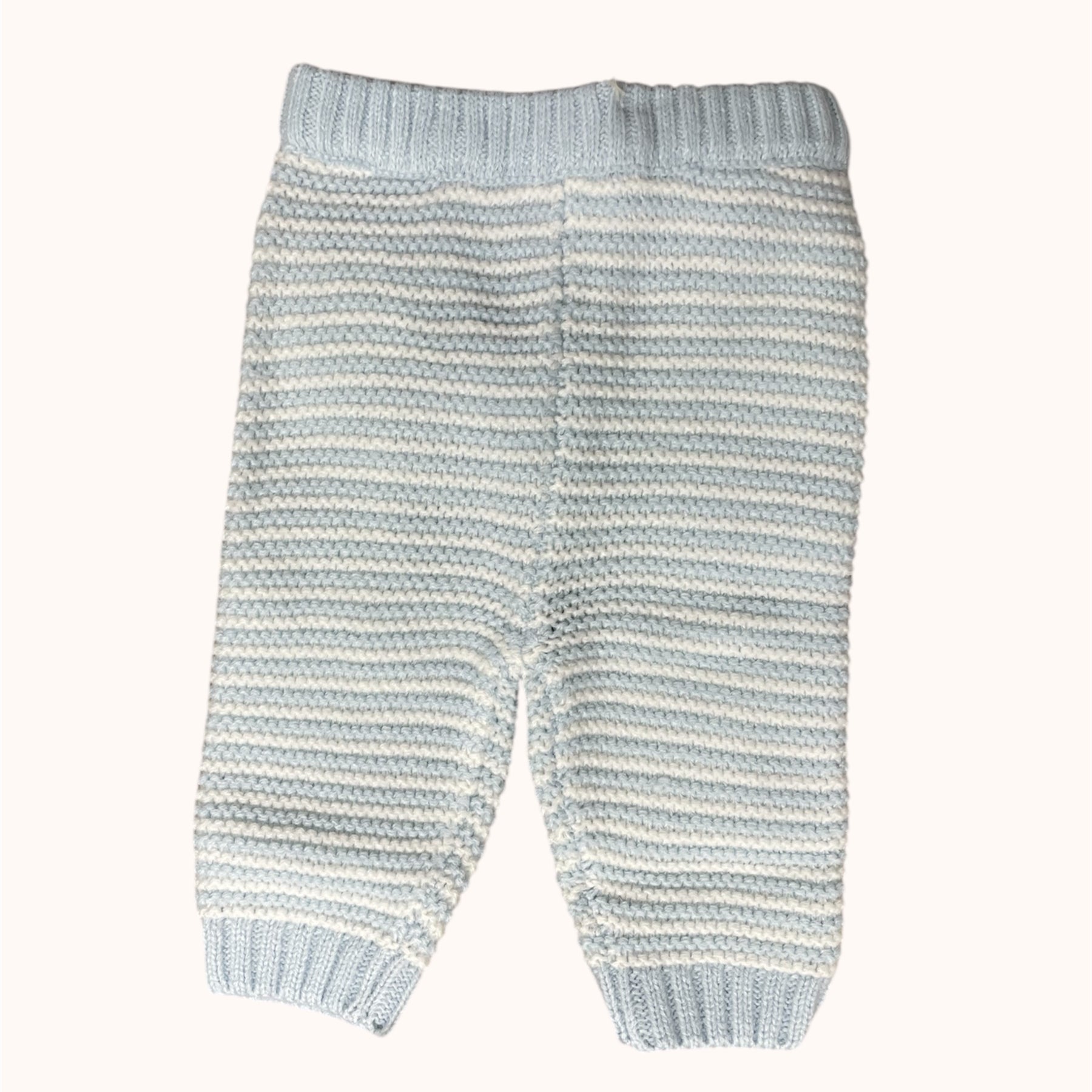Stijlvol Blauw Gebreid Babysetje met Auto