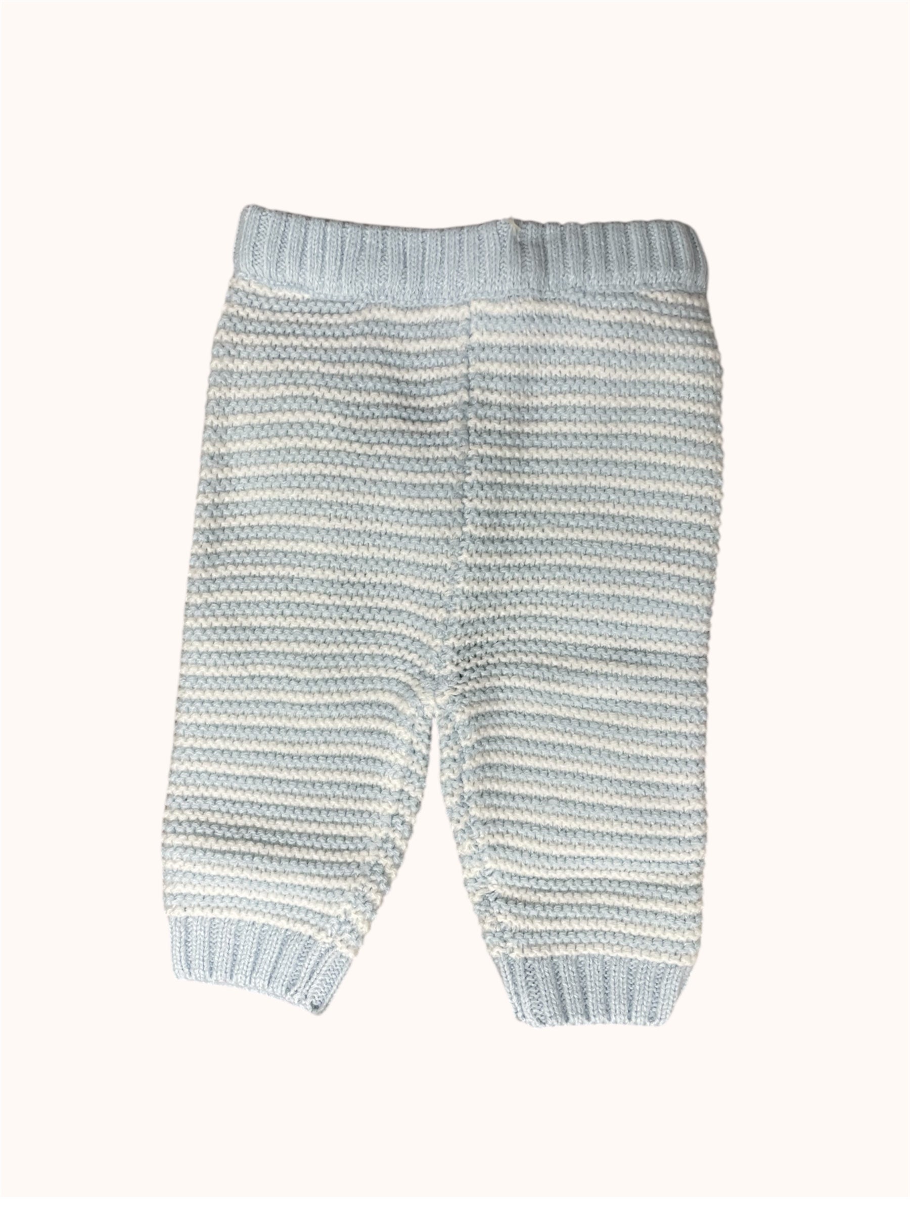 Stijlvol Blauw Gebreid Babysetje met Auto