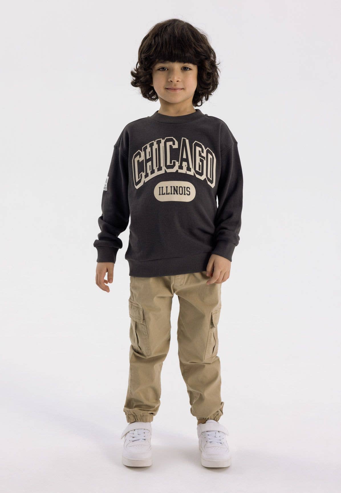 Cargo Broek Jongens Beige – Comfortabele Kinder Jogger met Zakken