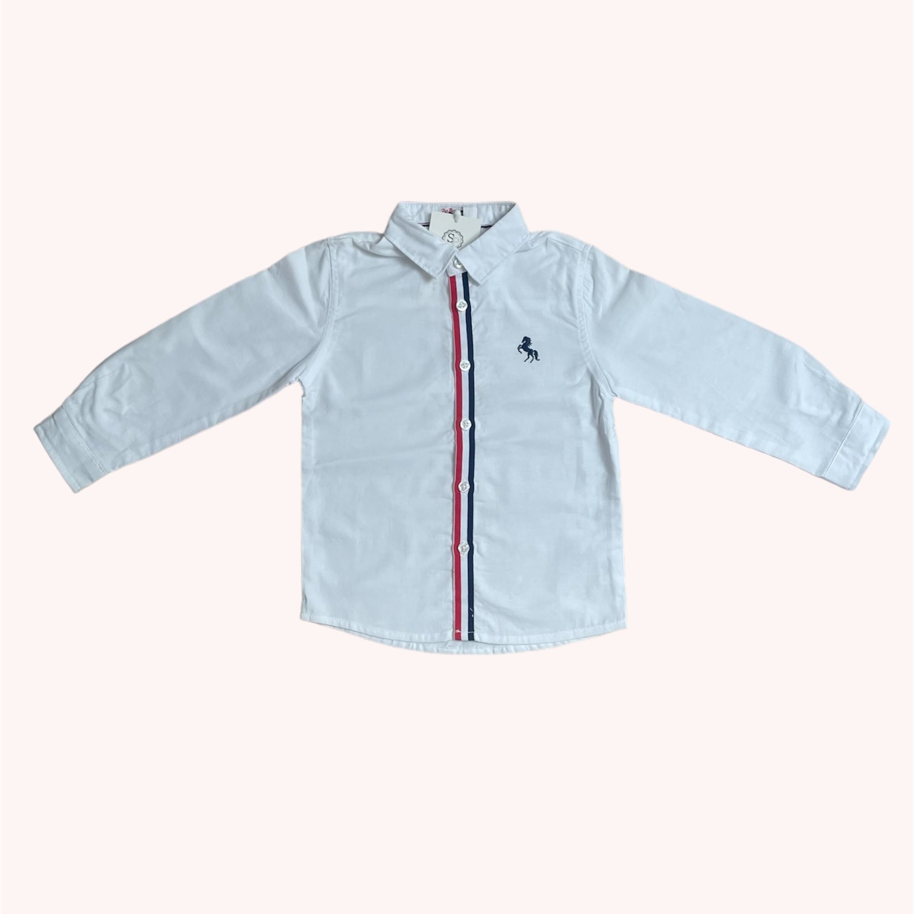 Blauw Jongenshemd met Knoopsluiting