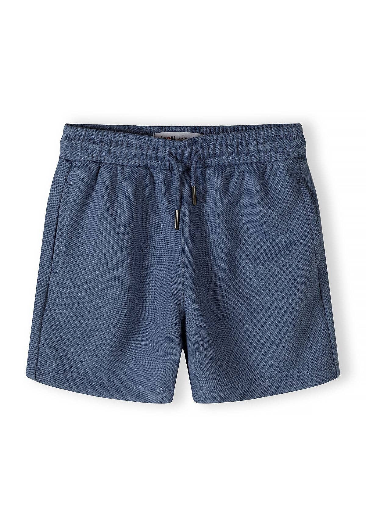 Minoti kinderset blauw met polo shirt en short