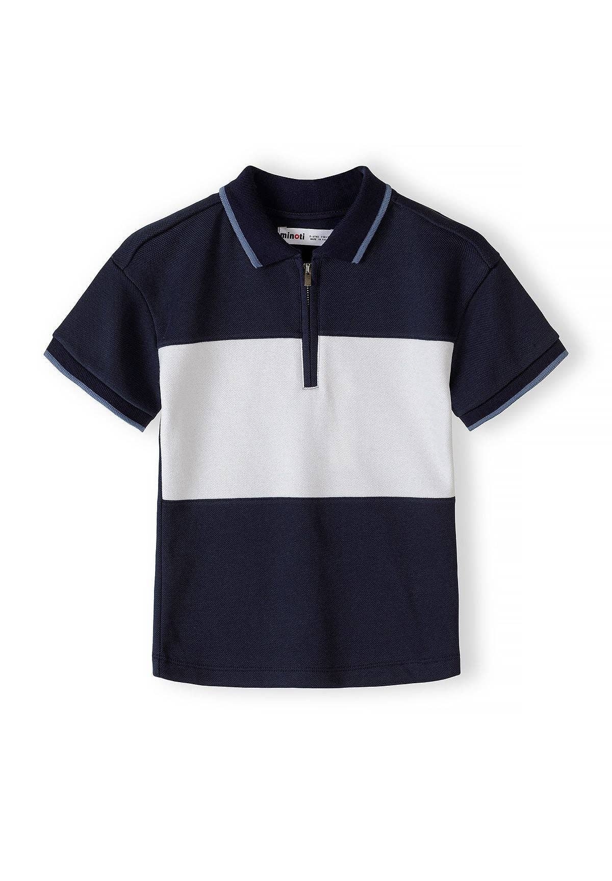 Minoti jongens kleding set donkerblauw casual zomerkleding