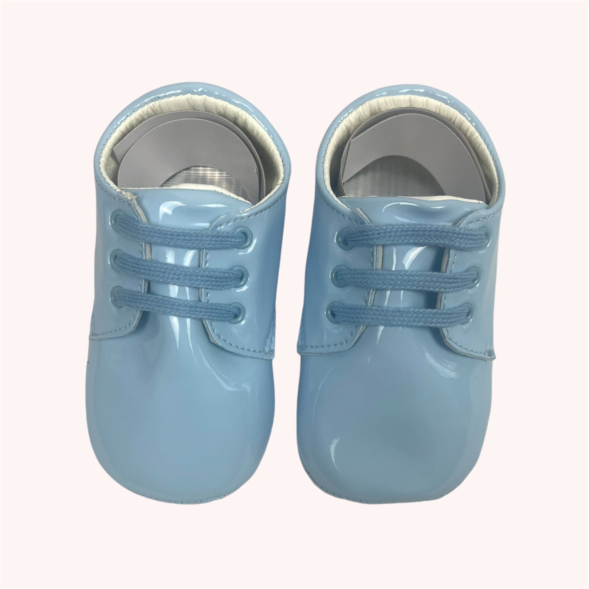 Stijlvolle Blauwe Babyschoenen met Vetersluiting