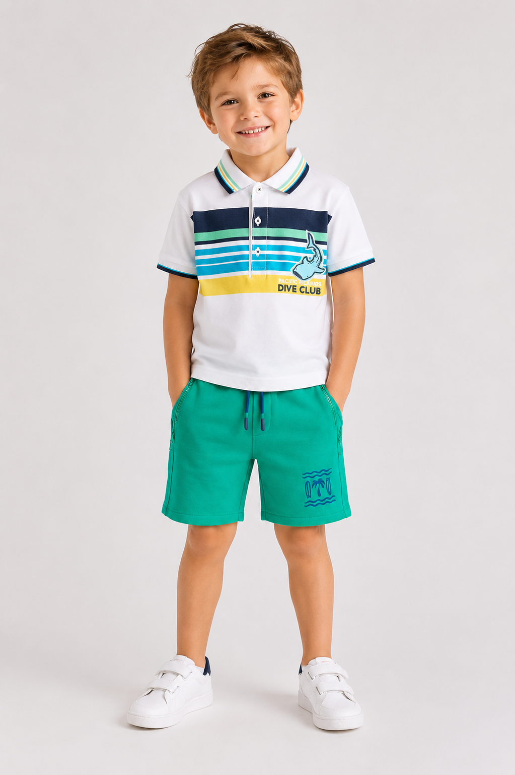 total look -boboli polo shirt en short
