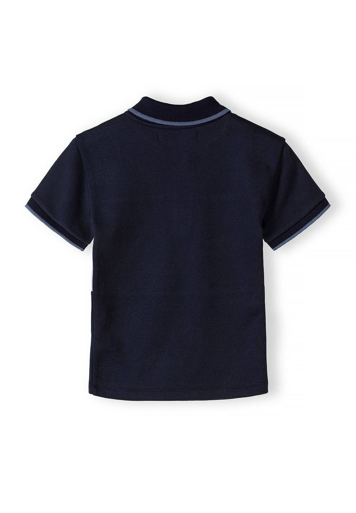 Stijlvolle jongens set donkerblauw met witte band en short