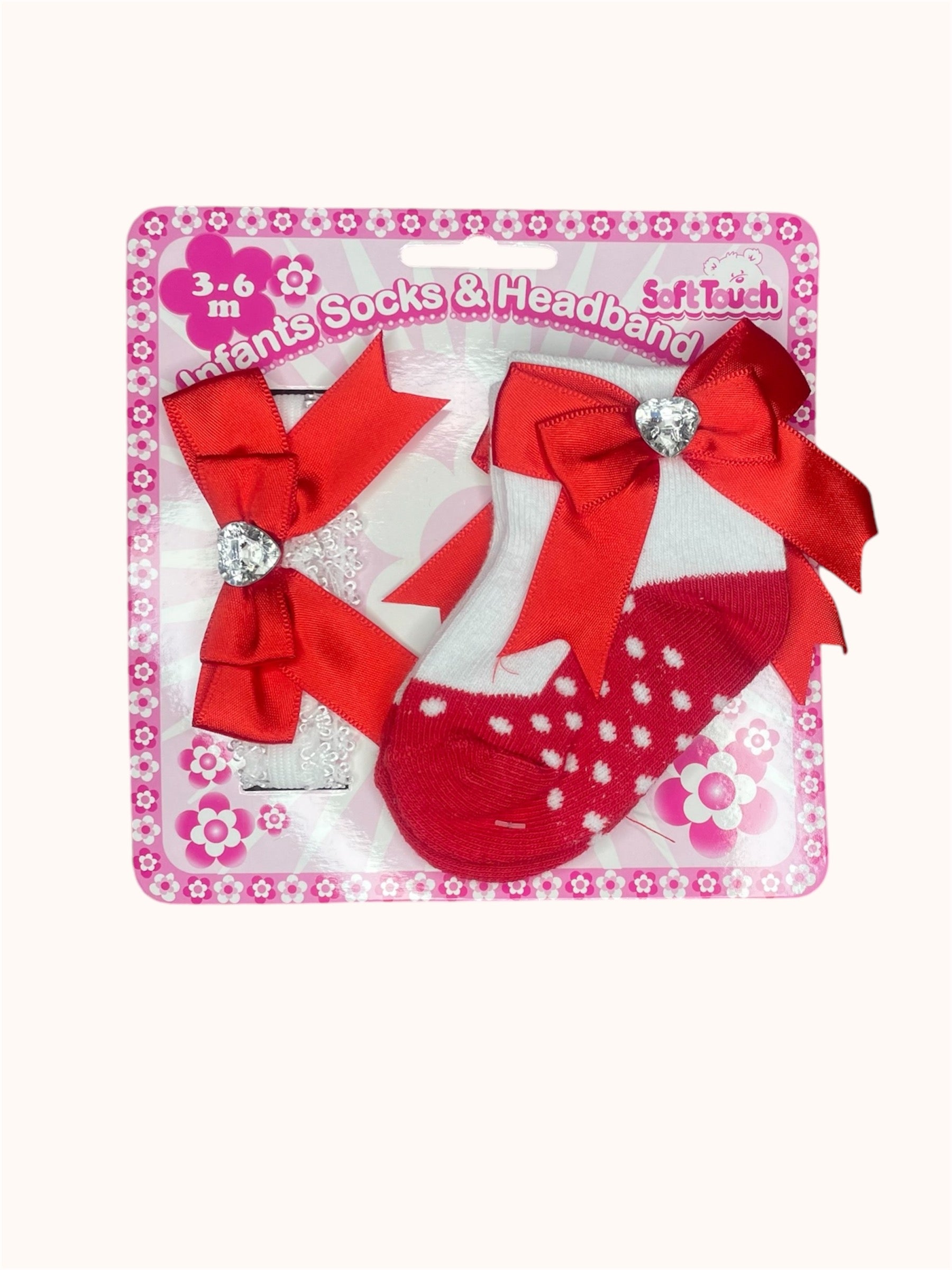 Set Haarband en Sokken – Roze