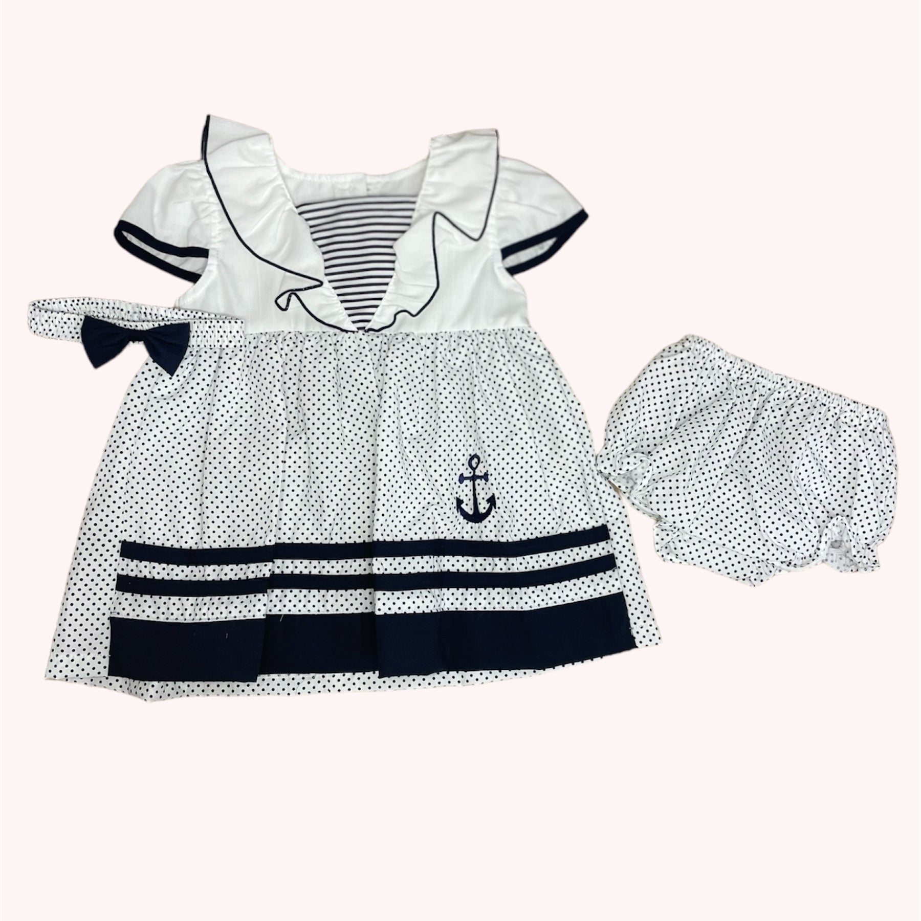 Maritiem Babyjurkje met Ankerprint