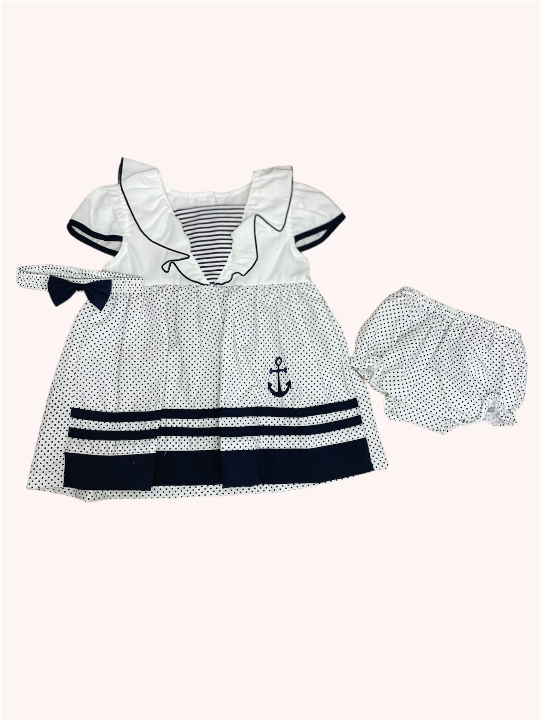Maritiem Babyjurkje met Ankerprint