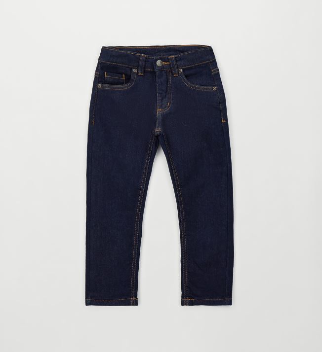 Donkerblauwe iDO jongens jeansbroek met vijf zakken – vooraanzicht