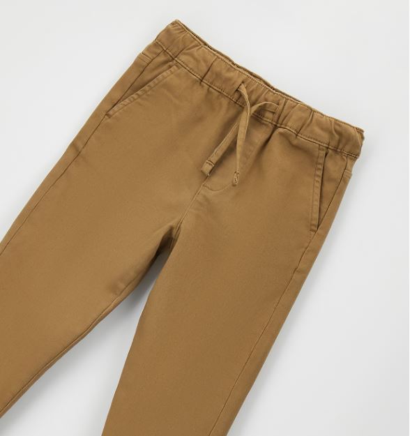 iDO chinobroek jongens met elastische taille en verstelbaar koord, detail