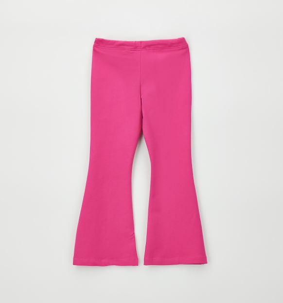 Achterzijde fuchsiaroze iDO meisjes flared broek met uitlopende pijpen