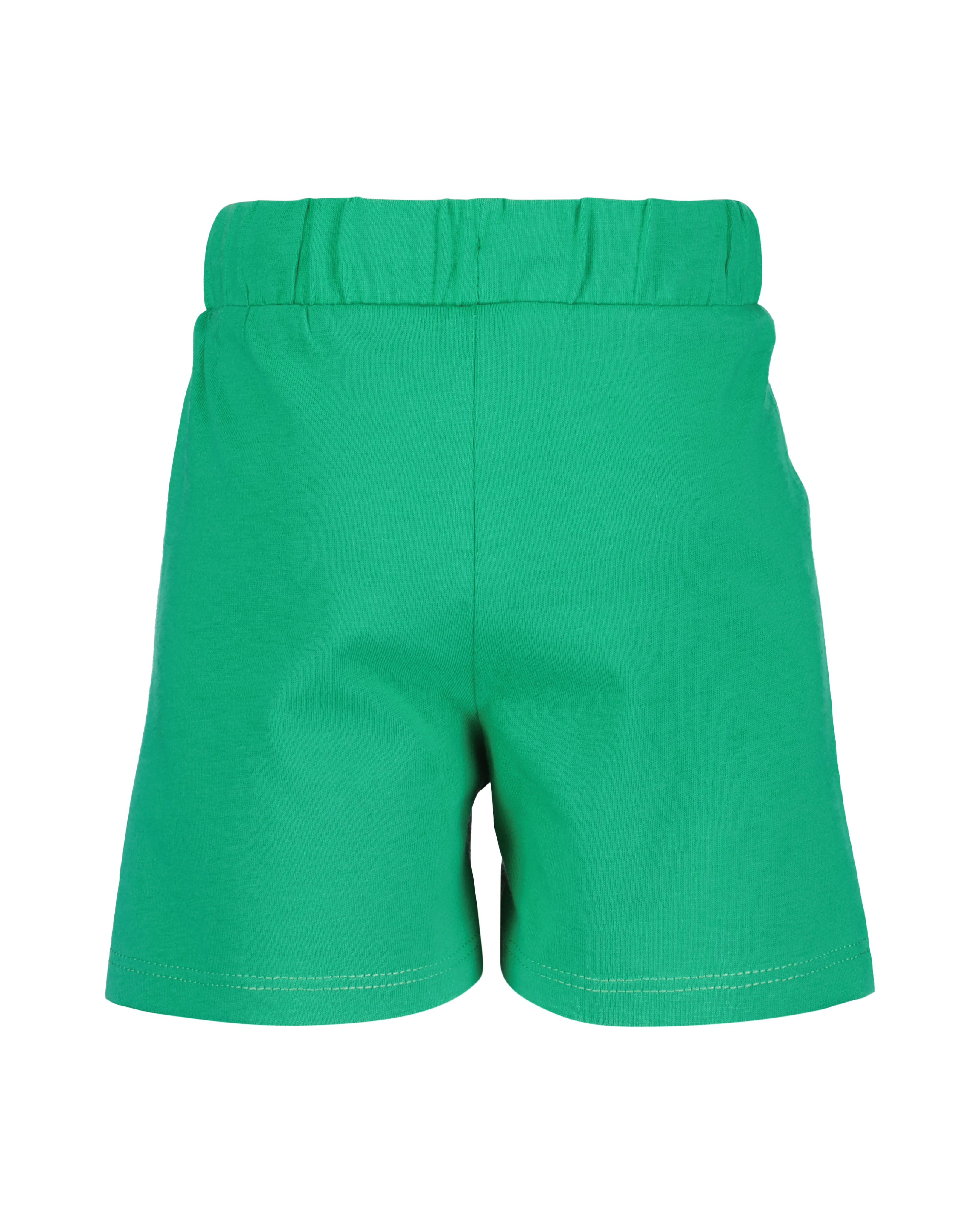 Achterkant felgroene baby jongens shorts Blue Seven met elastische tailleband en trekkoord – Elisa Kids Boutique
