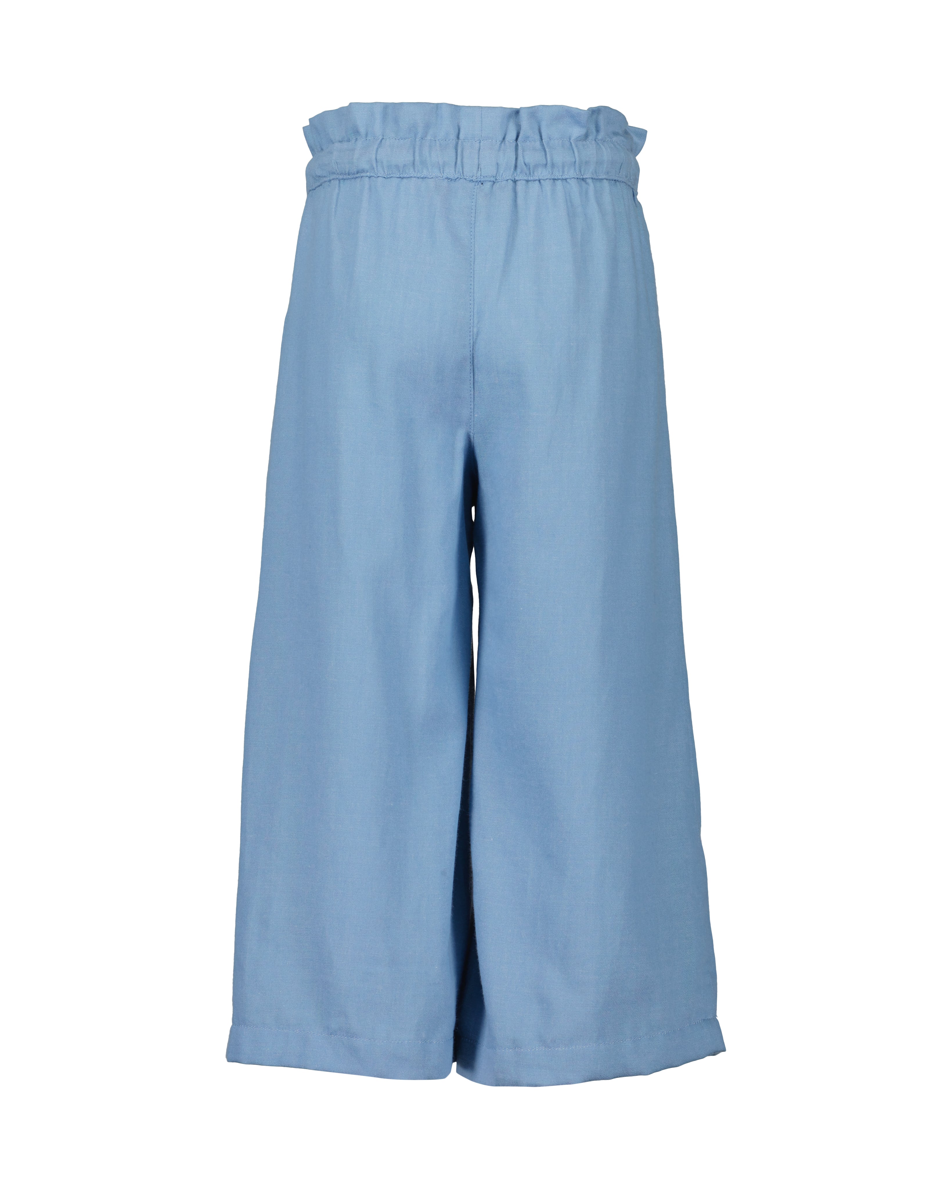 Meisjes culottes lichtblauw paperbag taille wide leg trekkoord Blue Seven