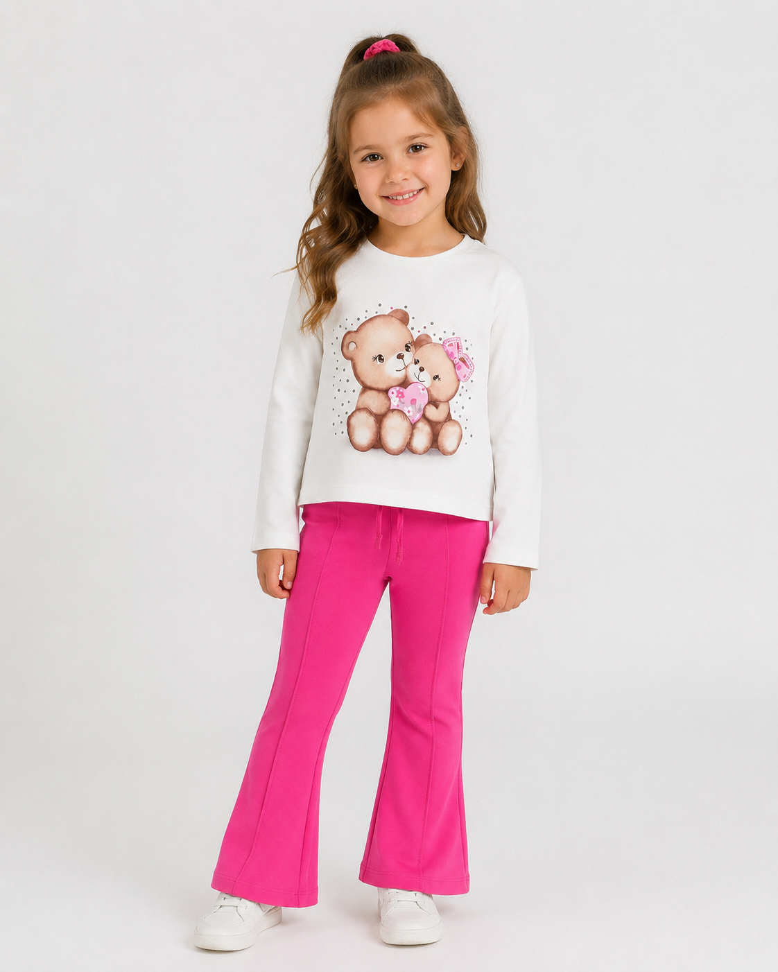 T-shirt met lange mouwen + broej fuchsia iDo
