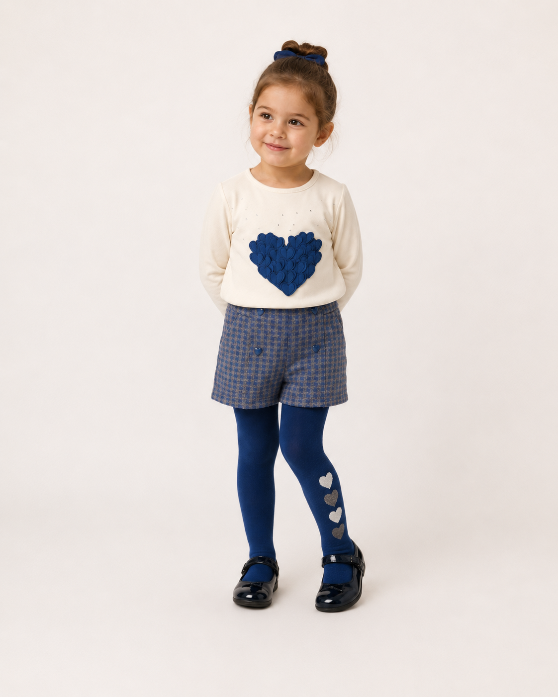 Geruite short meisjes blauw – Boboli