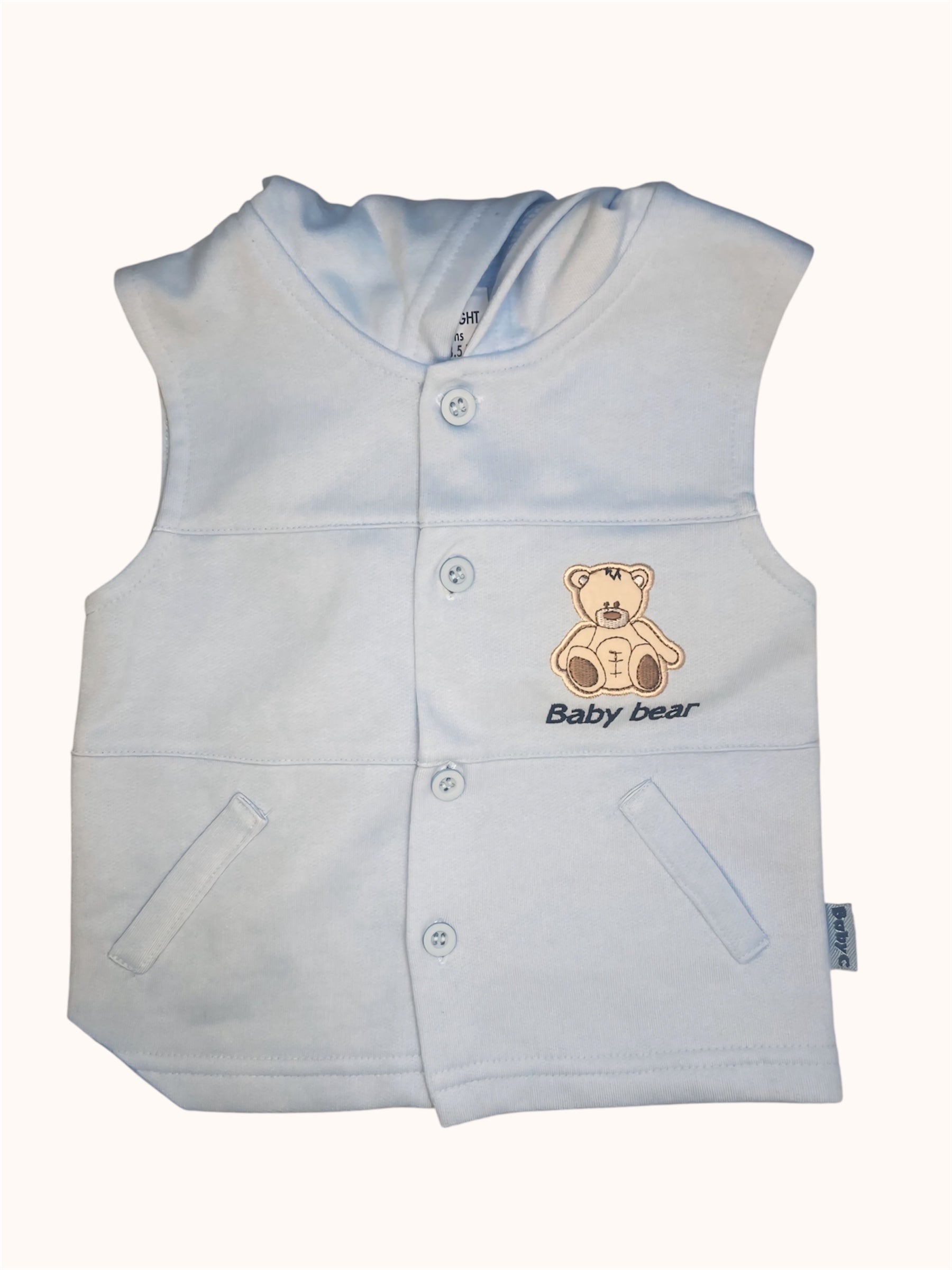 Schattig Baby Bear Setje: T-shirt, Broekje en Gilet