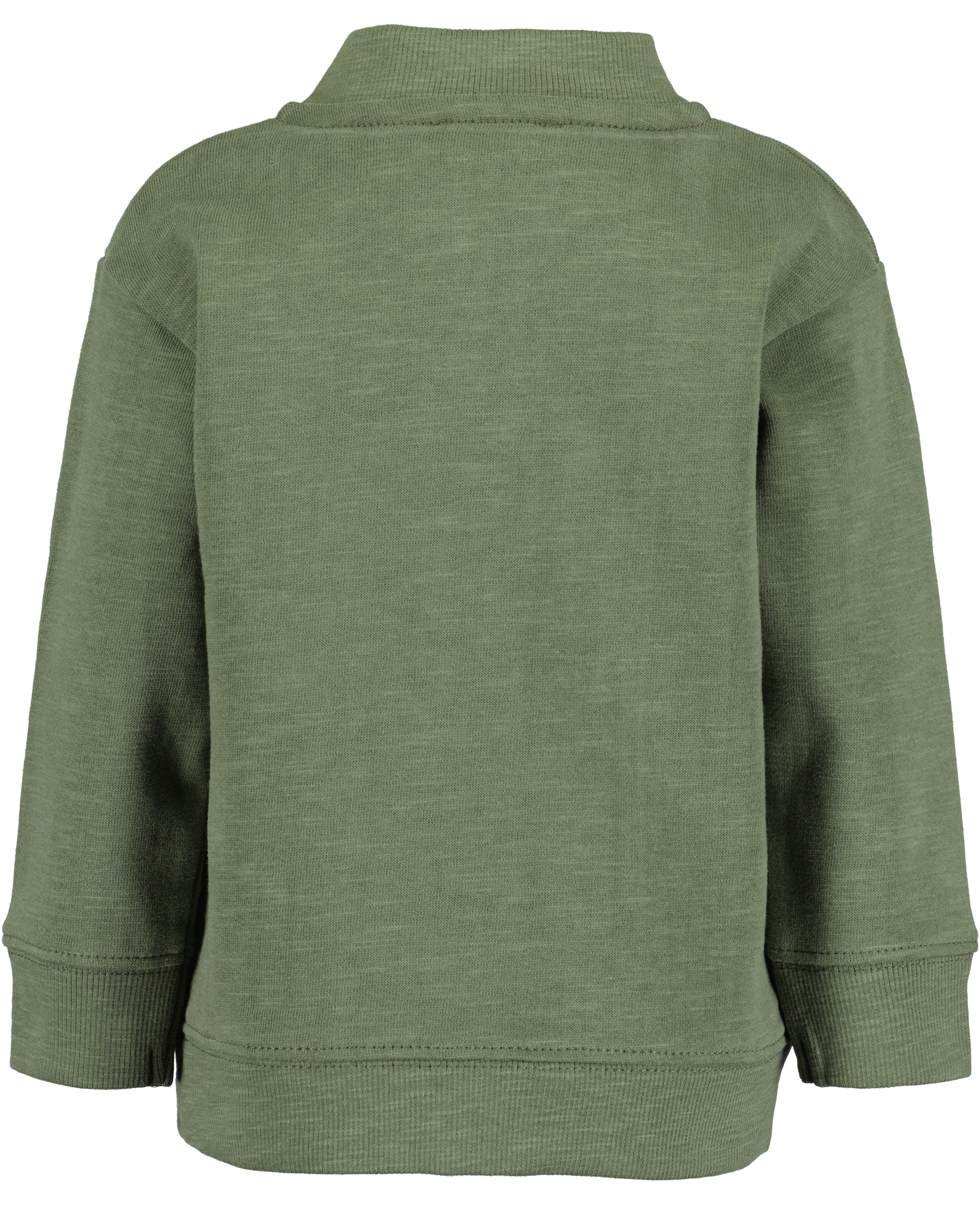 Kakigroen baby sweatvest voor jongens van Blue Seven – achteraanzicht