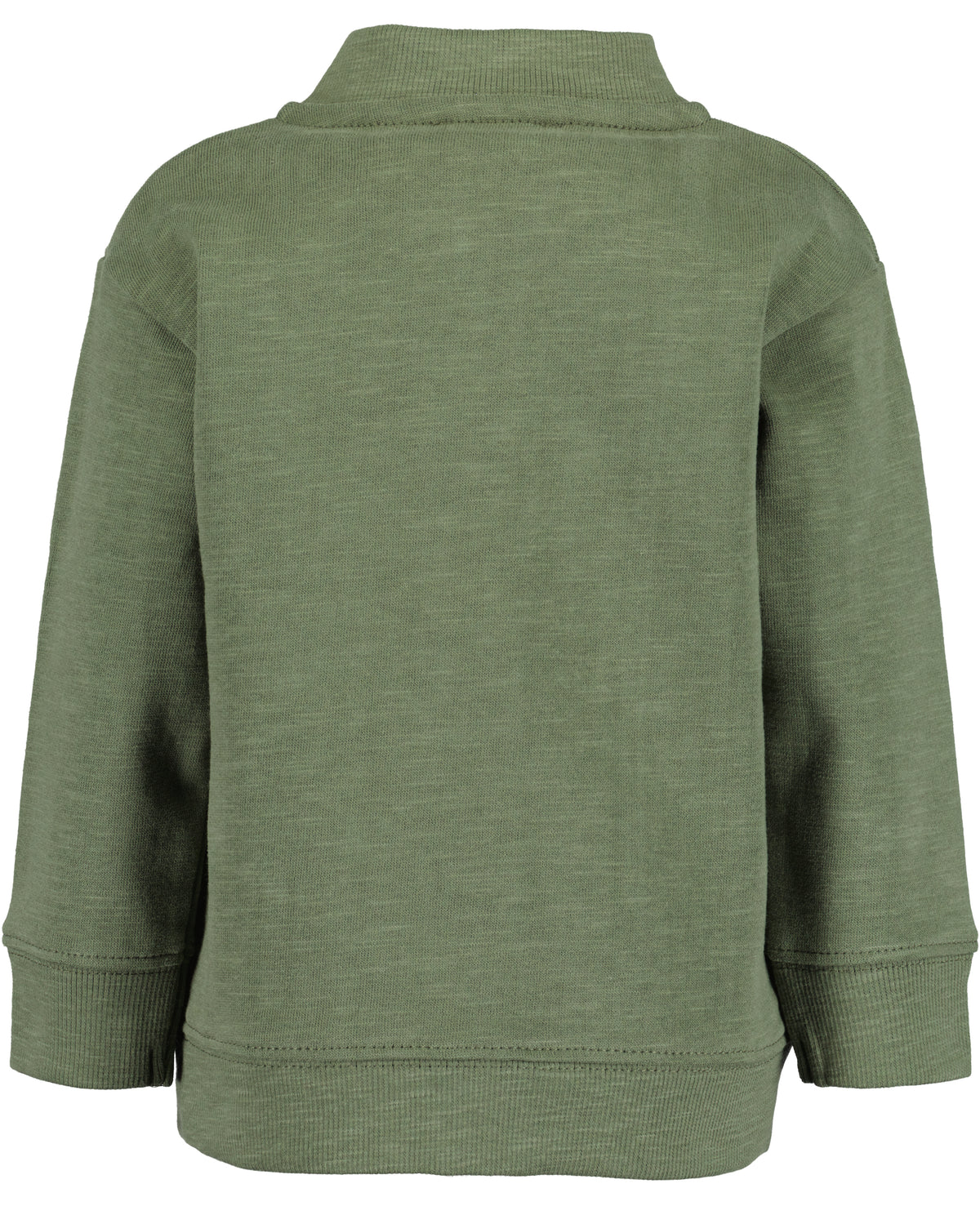 Kakigroen baby sweatvest voor jongens van Blue Seven – achteraanzicht