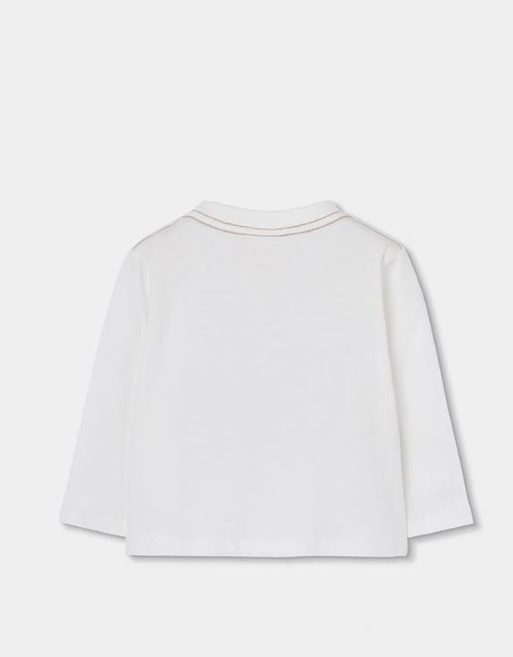 ecru Boboli jongenslongsleeve, achteraanzicht