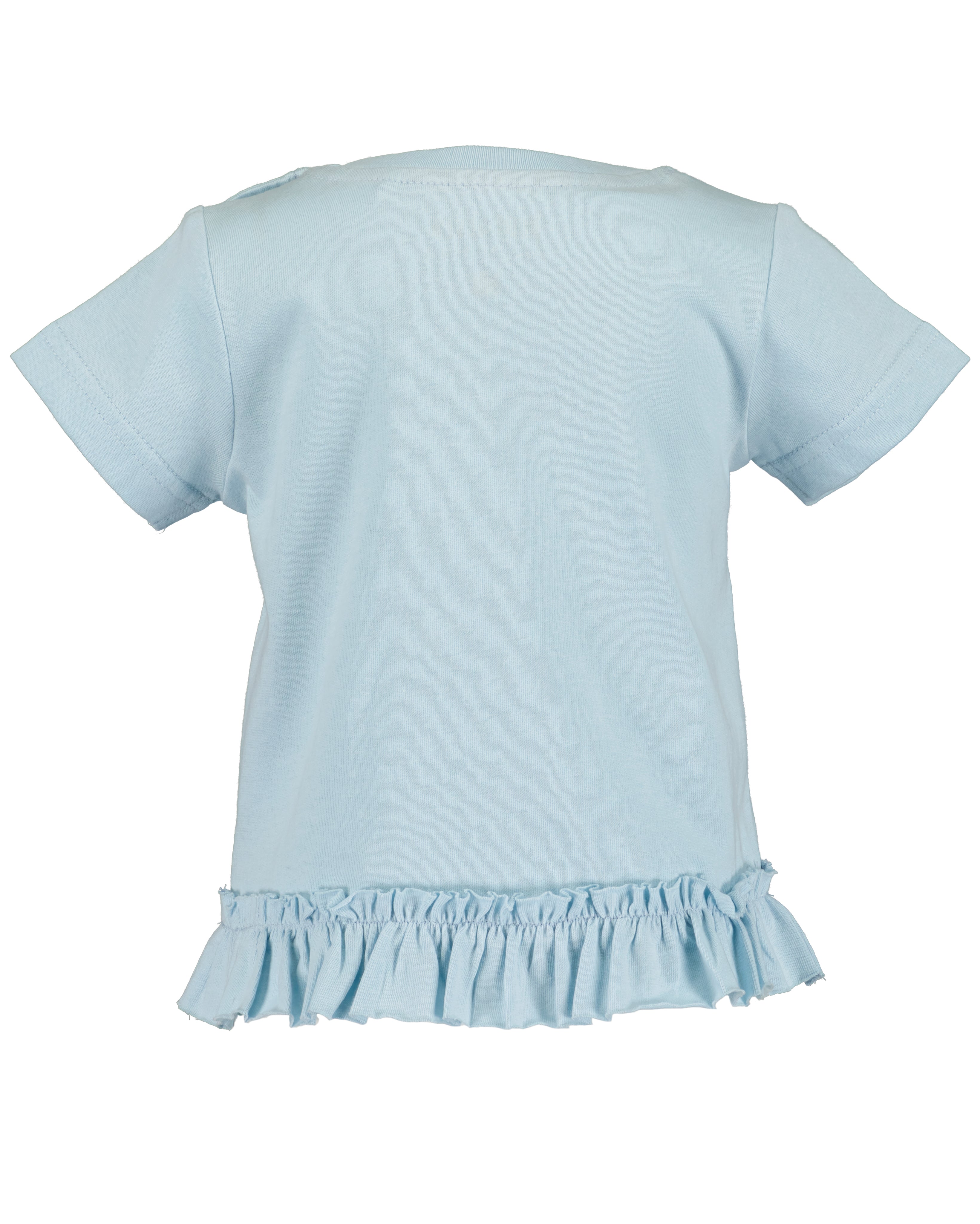 Baby meisjes t-shirt lichtblauw met eenhoorn en hartjesballonnen print – Elisa Kids Boutique