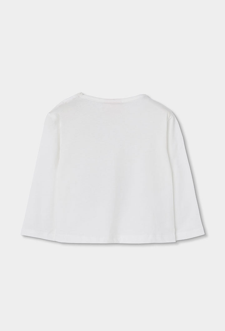 ecru Boboli meisjeslongsleeve, achteraanzicht