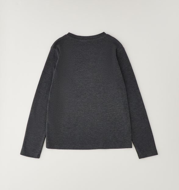 Antraciet iDO longsleeve voor meisjes achterzijde