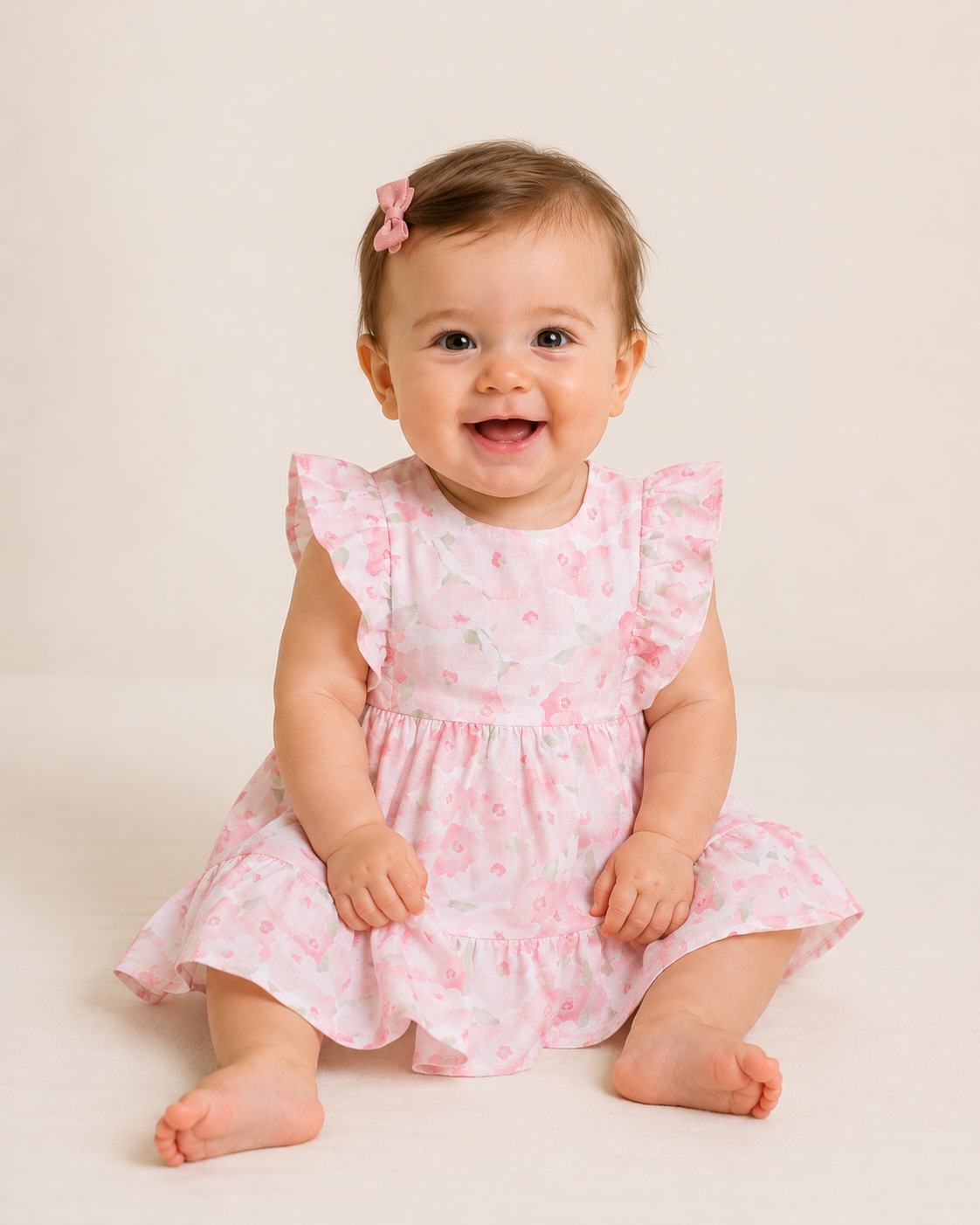Baby Jurkje Roze Bloemenprint