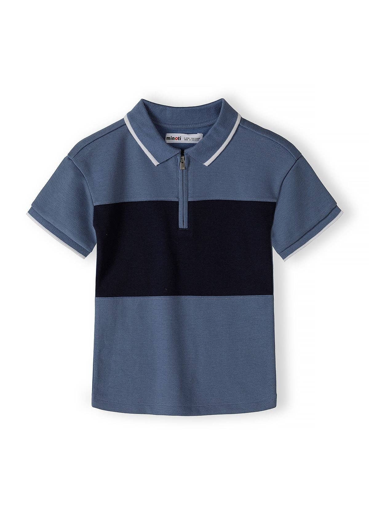 Comfortabele jongens zomerset blauw met korte broek