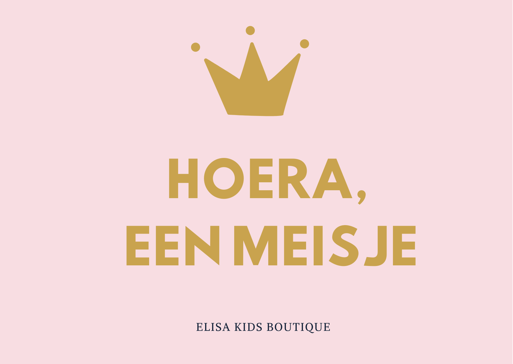 Cadeaubon - Hoera een meisje!